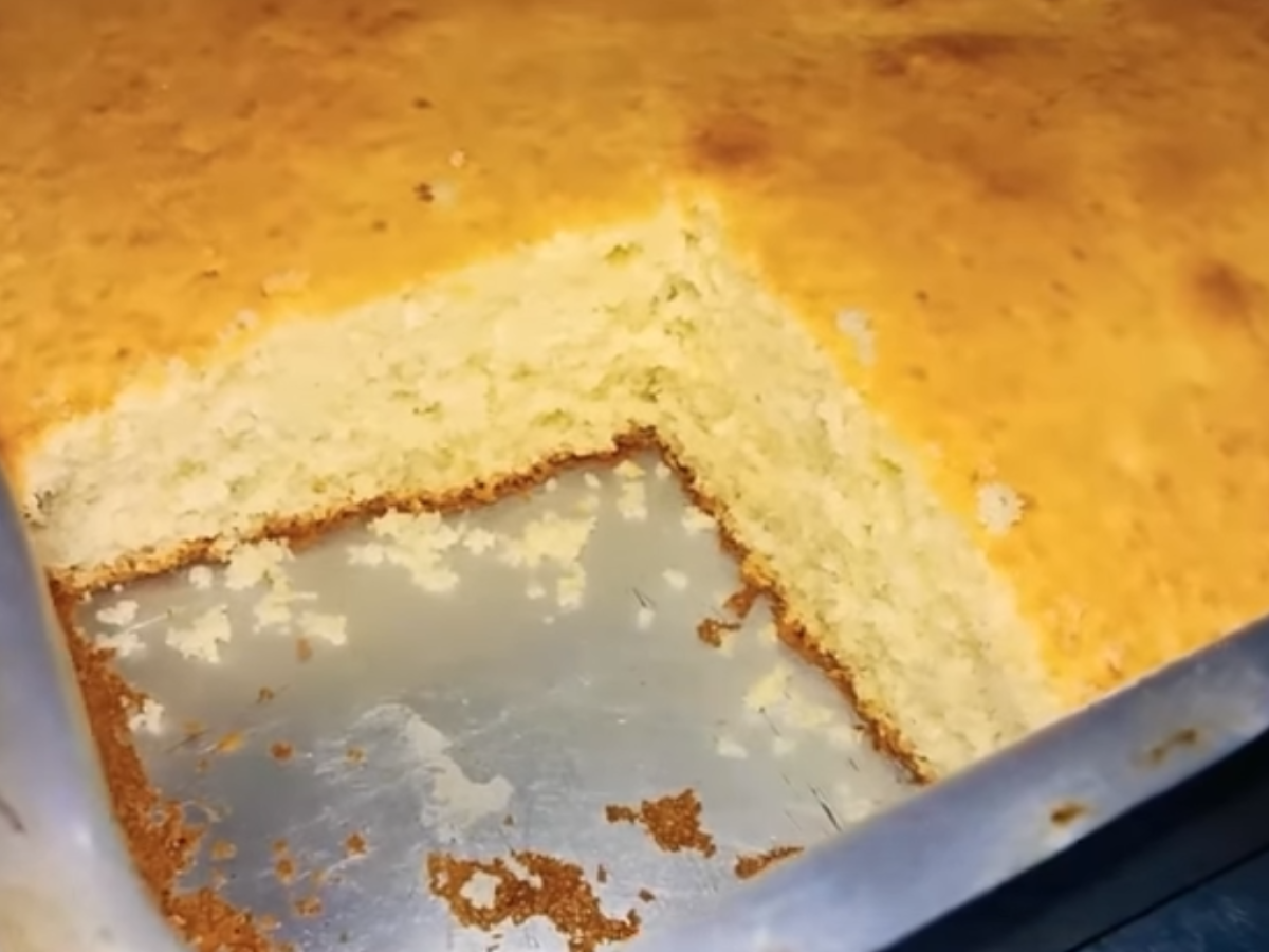Receita de Bolo de baunilha simples e rápida pouco divulgada