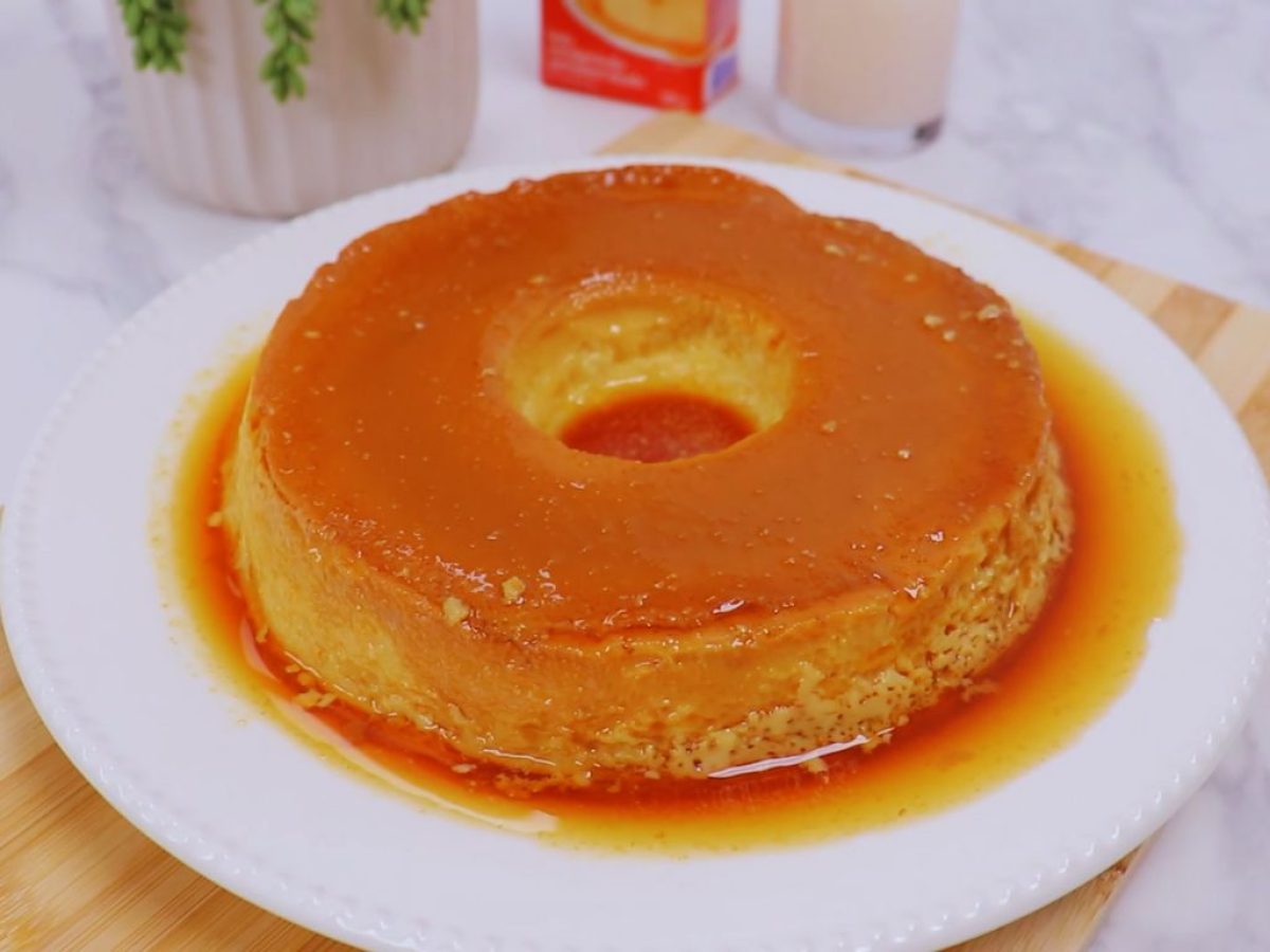 Receita simples de pudim na airfryer com apenas 3 ingredientes