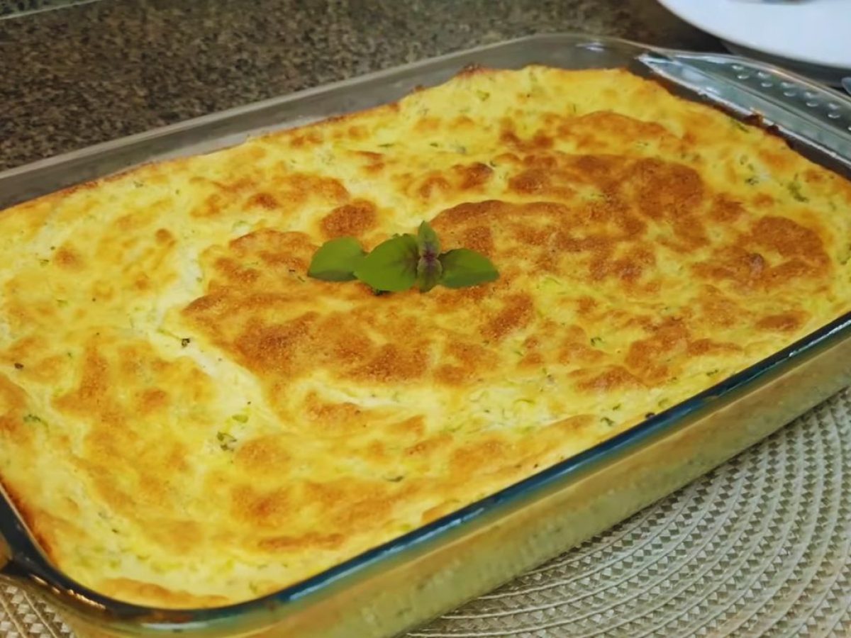 Receita de suflê de abobrinha leve e aerado com um segredo