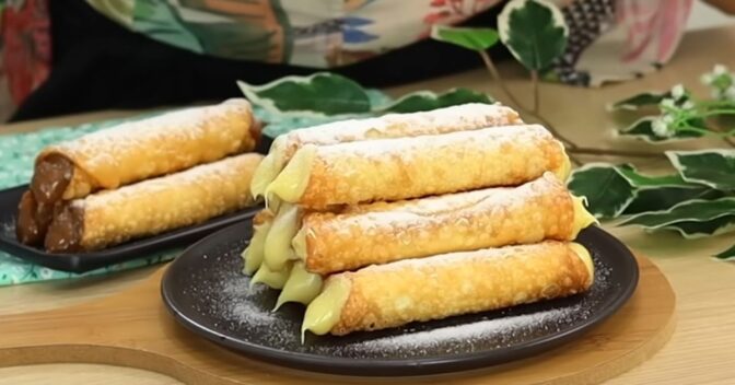 Doces: Receita de Cannoli com Massa de Pastel Pronto em Minutos!