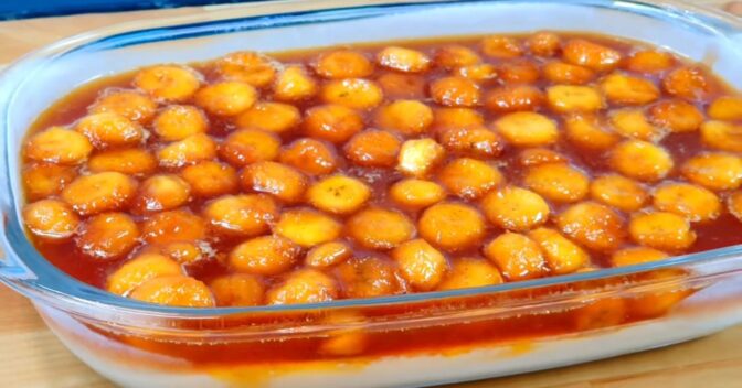 Doces: Receita de banana caramelizada na travessa que derrete na boca