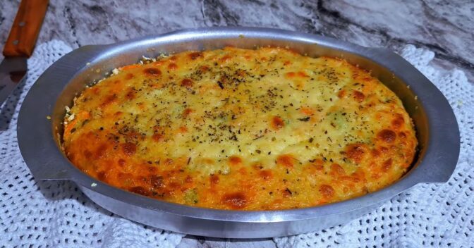 Pratos: Receita de torta de arroz que vai te surpreender; leve e super fácil