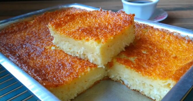 Bolos: Receita de bolo queijadinha cremoso que derrete na boca