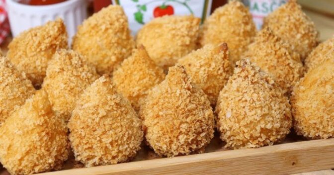 Salgados: Receita de coxinha de frango na air fryer que fica sequinha e crocante