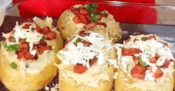 Pratos: Como fazer Batata Recheada com Frango; passo a passo para não errar