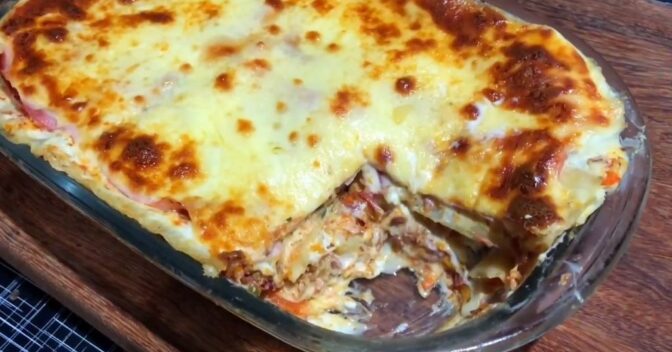 Massas: Receita de lasanha de carne seca